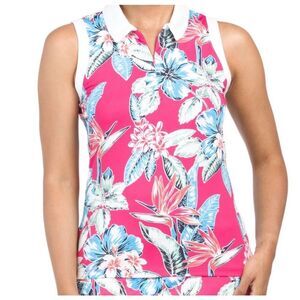 Tommy Bahama NWT size S pink floral sleeveless top
